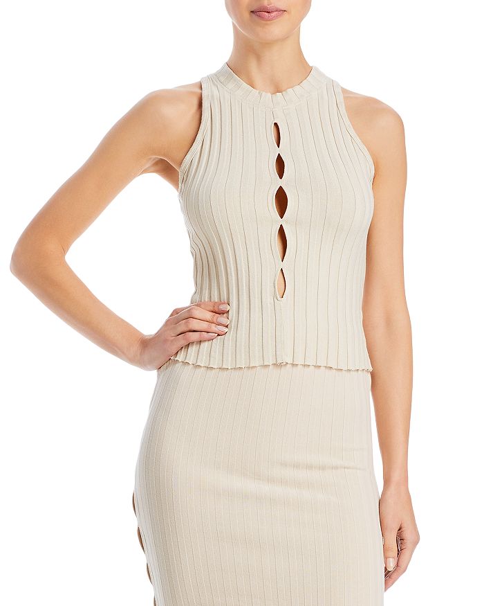 Cotton Citizen Capri Ribbed Cutout Tank Top Bloomingdale's