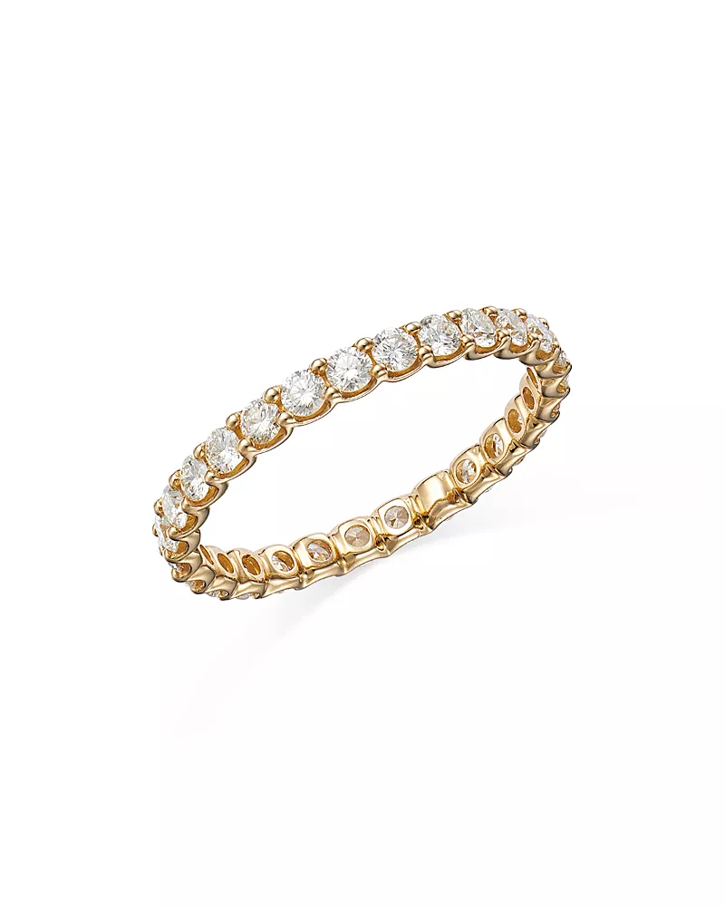 Bloomingdale's Fine Collection Diamond Eternity Band in 14K Yellow Gold, 1.0 tcw