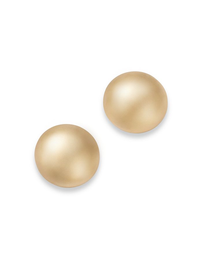 Bloomingdale's - 14K Yellow Gold Polished Round Stud Earrings - 100% Exclusive