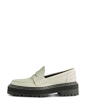 Proenza Schouler Leather Loafers In Natural