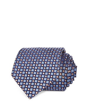 The Men's Store At Bloomingdale's Floral Jacquard Classic Tie- 100% Exclusive In Navy/brown