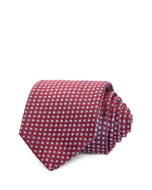 The Men's Store At Bloomingdale's Floral Jacquard Classic Tie- 100% Exclusive In Red