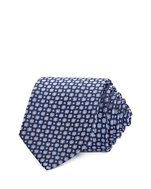 The Men's Store At Bloomingdale's Floral Jacquard Classic Tie- 100% Exclusive In Navy/blue