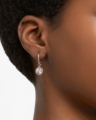 Una Huggie Hoop Drop Earrings