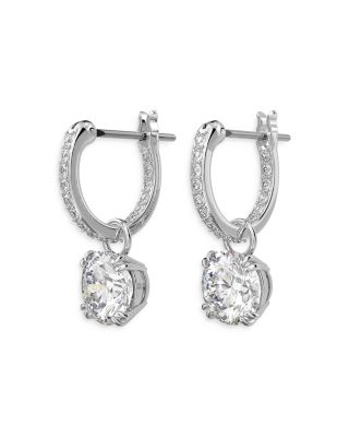 Stilla Huggie Hoop Drop Earrings