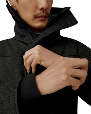 Langford Hooded Wool Blend Down Parka