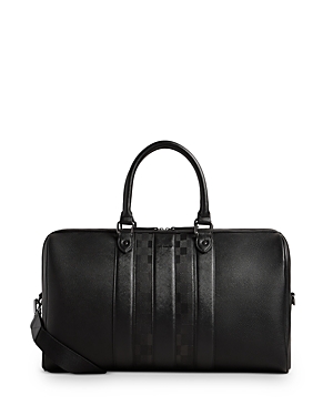 Ted Baker Waylin House Check Holdall In Black