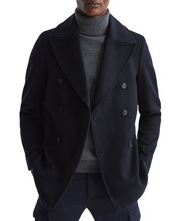 REISS - Giovanni Double Breasted Wool Blend Coat