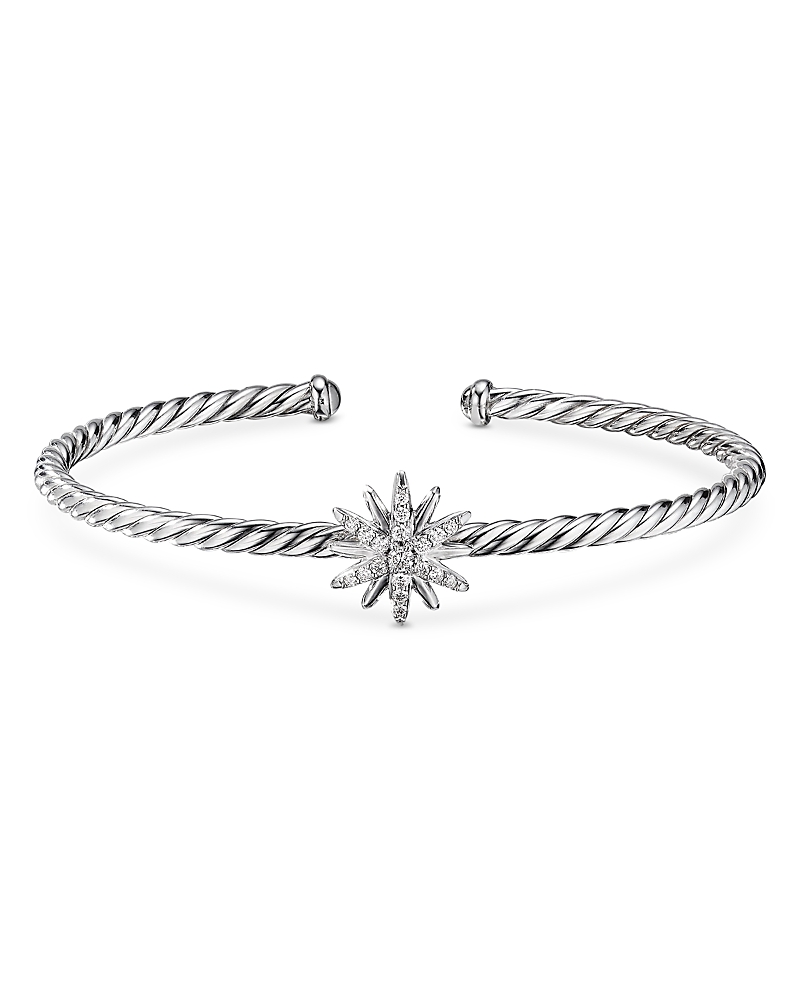 David Yurman Starburst Center Station Bracelet with Pave Diamonds