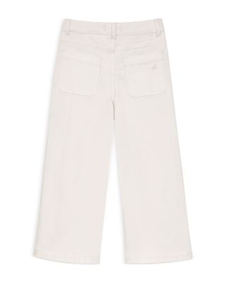 Girls' Lily Wide Leg Jeans in White Tide - Big Kid