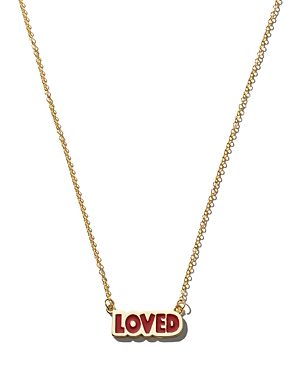 Aqua X Kerri Rosenthal Loved Pendant Necklace, 16-18 - 100% Exclusive In Gold