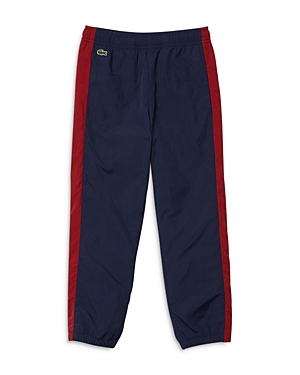 Lacoste Boys' Branded Track Pants - Little Kid, Big Kid In Navy Blue/red