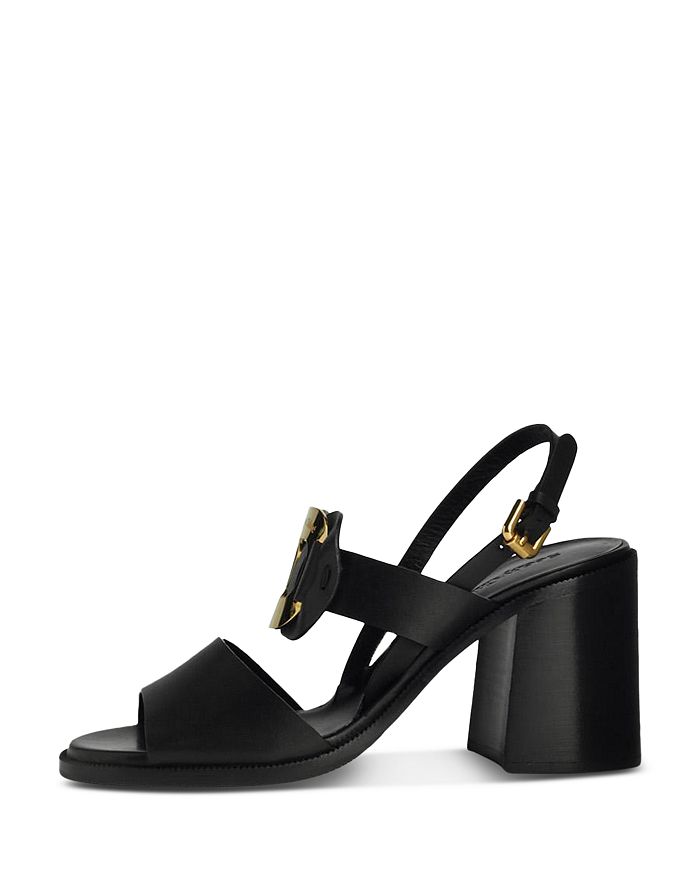 See by Chloé Women's Chany Logo Accent Black High Heel Sandals ...