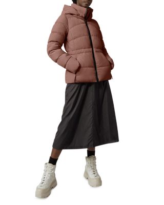 Canada Goose Marlow Padded Belted Shell-down Coat In Sephia