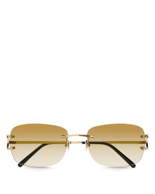 Signature C 24K Gold Plated Rimless Sunglasses