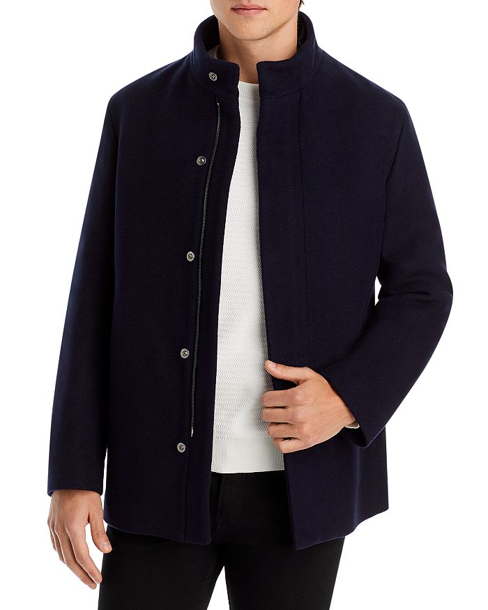 Theory Clarence Wool Coat In Baltic ModeSens