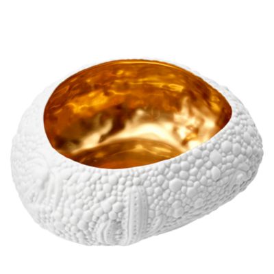 Haas Mojave Desert White + Gold Medium Bowl