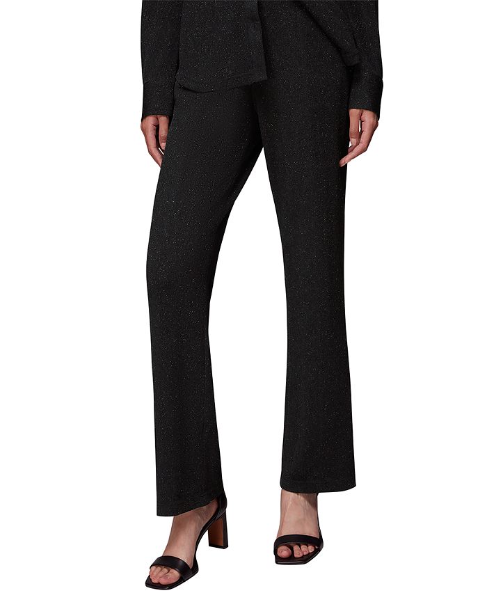 Whistles Gillian Sparkle Flared Pants Bloomingdale's