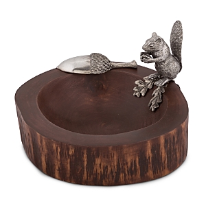 Vagabond House Standing Squirrel Nut Bowl and Scoop
