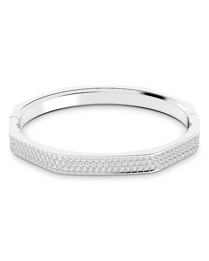Swarovski Matrix Bangle In Silver