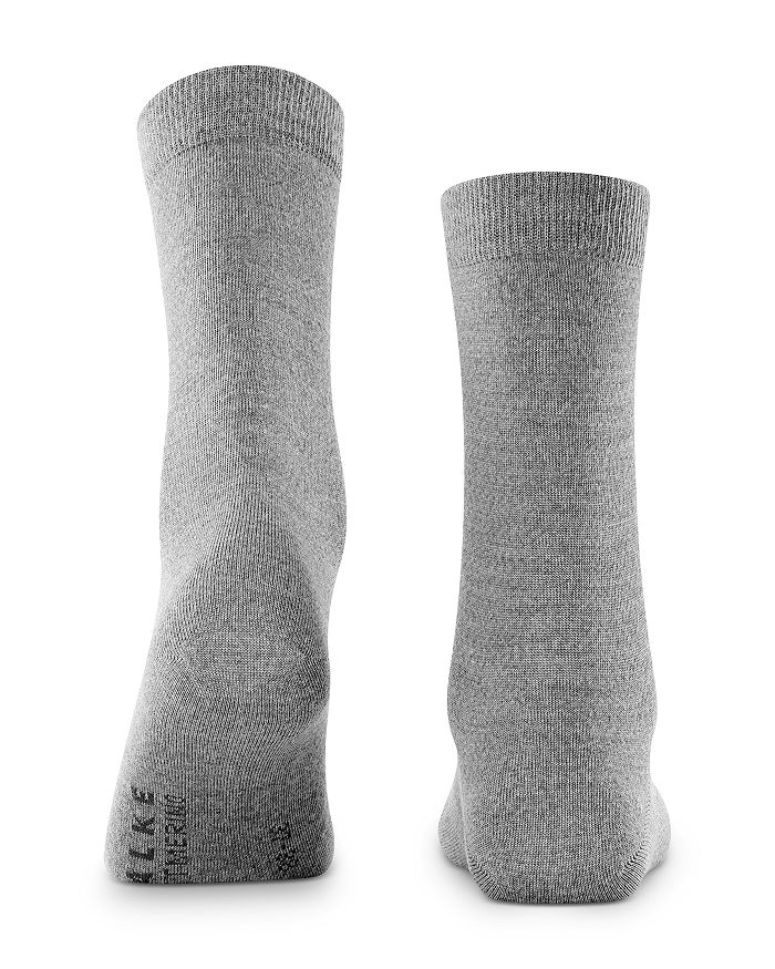 Shop Falke Soft Merino Blend Socks In Light Gray