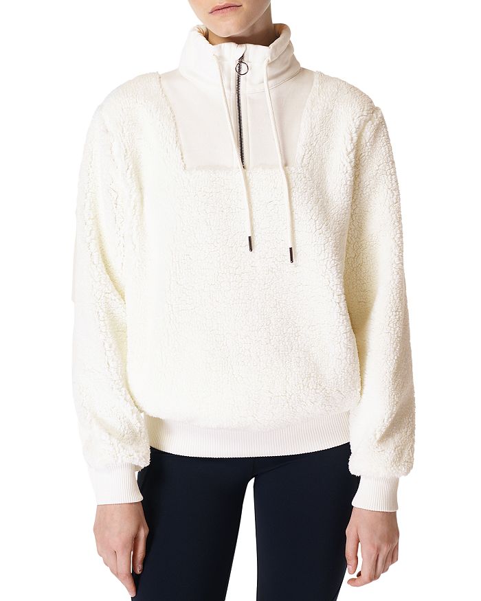 Sweaty Betty Sherpa Quarter Zip Pullover | Bloomingdale's