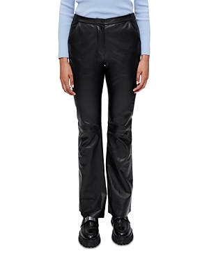 Maje Piripiri High Waist Pants In Black