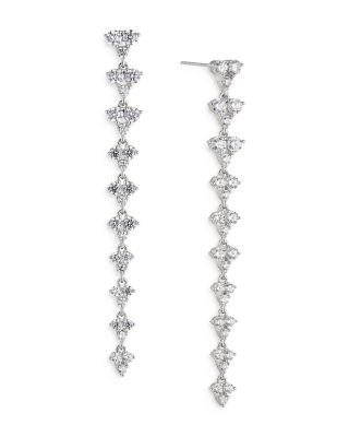 Nadri - Pave the Way Long Linear Drop Earrings