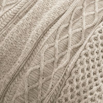 Aran Knit Throw Blanket