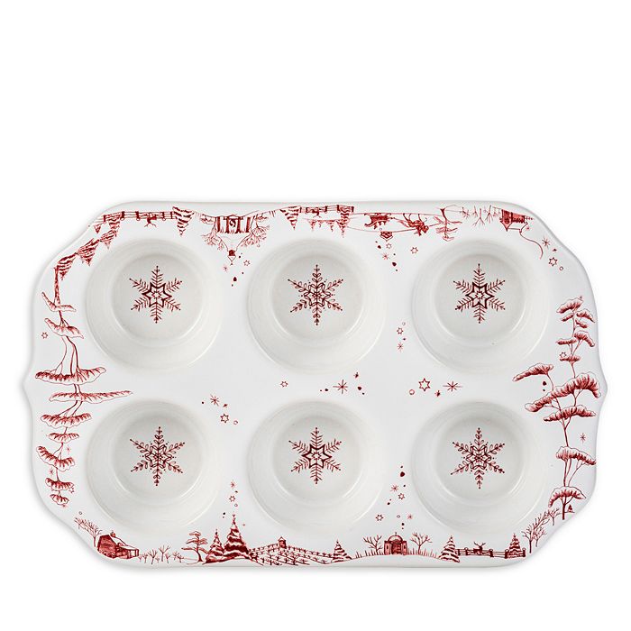 Juliska Country Estate Winter Frolic Ruby Muffin Dish Bloomingdale's
