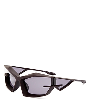 Givenchy Giv Cut Cat Eye Sunglasses, 69mm In Black/gray Solid