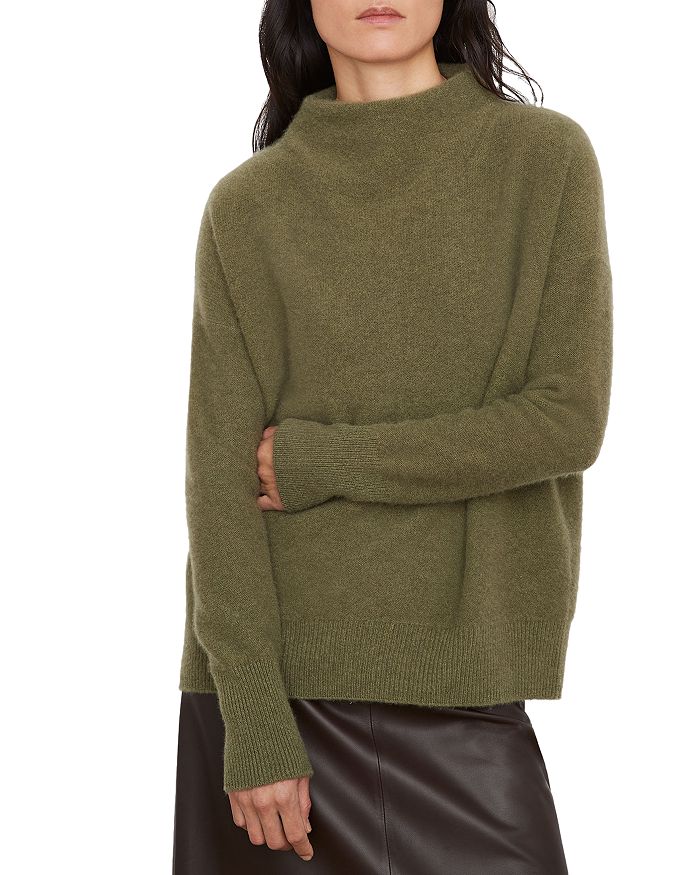 Vince Boiled Cashmere Funnel Neck Sweater Bloomingdale s