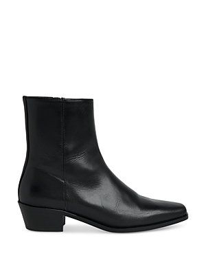 Shop Whistles Women's Kara Square Toe Ankle Boots In Black