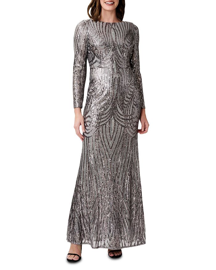 Adrianna Papell Sequined Mermaid Gown | Bloomingdale's