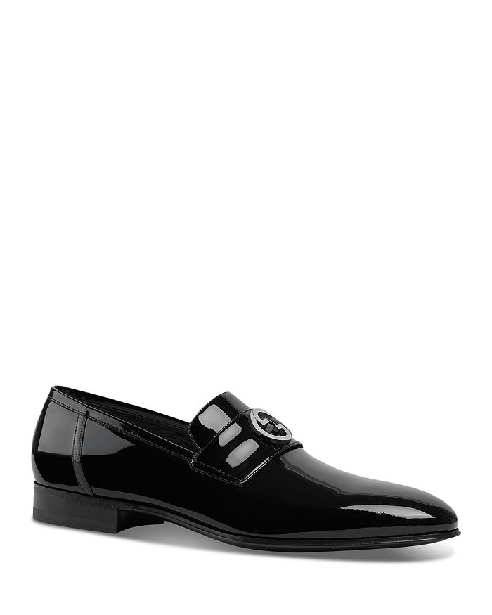 Gucci Men's Patent Leather Loafers | Bloomingdale's