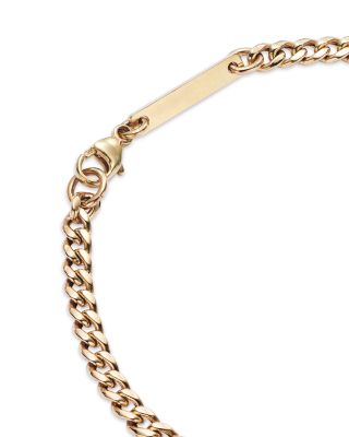 14K Yellow Gold Emerald Bezel Link Bracelet