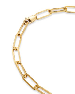 Diamond Triple Link Paperclip Bracelet in 14K White &amp; Yellow Gold, 0.50 tcw 