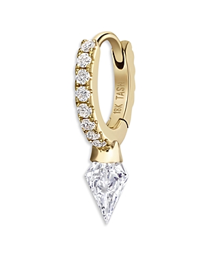 Maria Tash Silhouette Diamond Short Spike Eternity Hoop Earring, 0.24 Ct. T.w. In White/gold