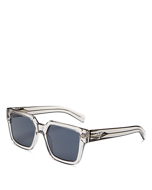 Prada Square Sunglasses, 54mm In Gray/gray Solid