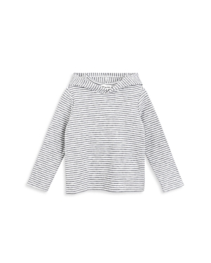 Miles The Label Boys' Striped Hooded Top - Little Kid In Navy