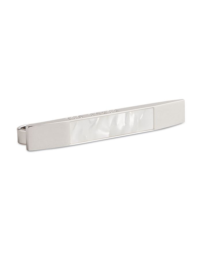 Burberry Engraved Silver-plated Tie Bar - Men