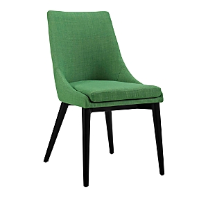 Modway Viscount Fabric Dining Chair In Kelly Gree