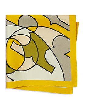 Tory Burch - Abstract Logo Lines Silk Square Scarf