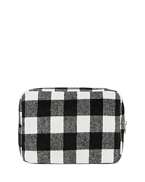 STONEY CLOVER LANE LARGE BLACK CHECK POUCH