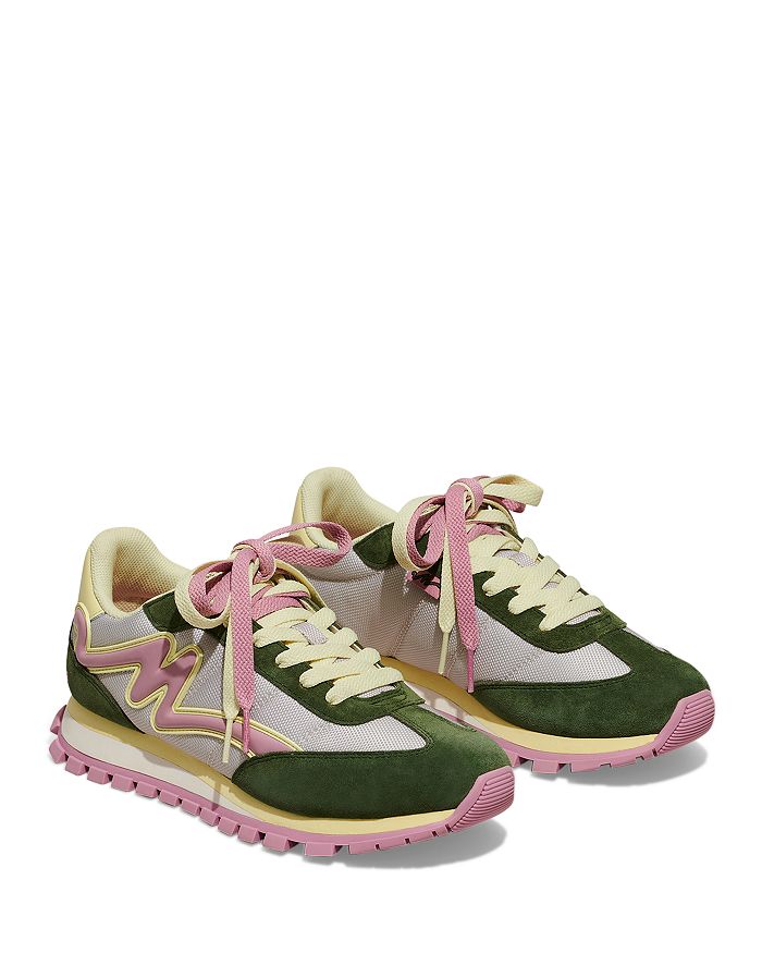 MARC JACOBS Women's The Jogger Contrasting Lace Up Sneakers | Bloomingdale's