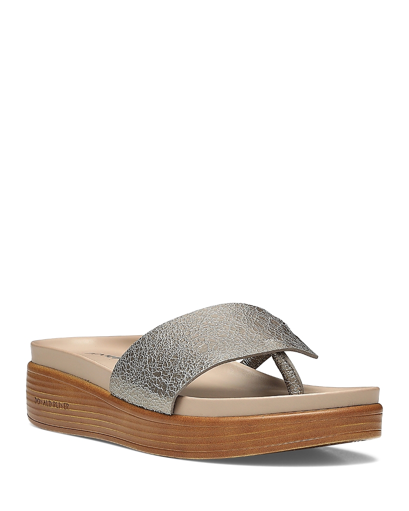 Donald Pliner Women's Slip On Thong Wedge Sandals
