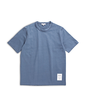 Norse Projects Holger Tab Series Organic Cotton Tee In Scoria Blue