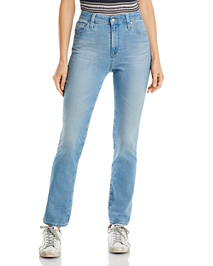 AG MARI HIGH RISE SLIM STRAIGHT JEANS IN MEADOWLAND