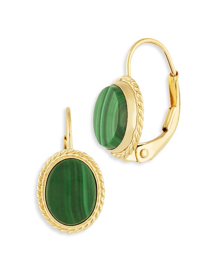 Malachite drop earrings Clearance