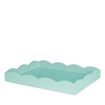 Small Lacquered Scalloped Tray